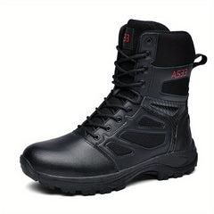 Men's Tactical High Top Lace Up Boots - Outdoor Walking Shoes