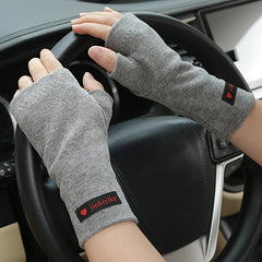 Warm Fingerless Gloves Men Women Outdoor Sports Coldproof Arm Warmers