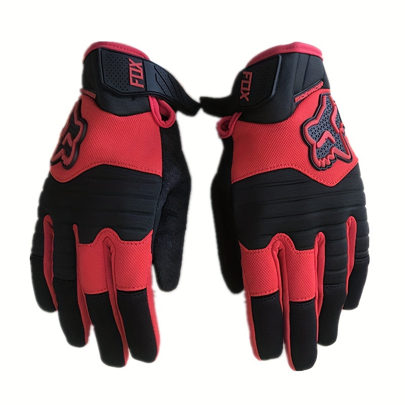 FOX Leather Label Breathable Racing Cycling Gloves for Men and Women