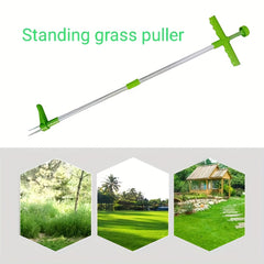 Standing Plant Root Remover Manual Weed Puller Tool Stand Up Weeder