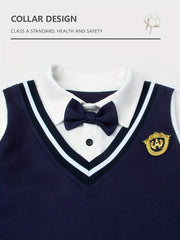 Baby Boys Gentleman Cotton Romper Jumpsuit