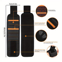 Magnetic Wrist Strap With Pockets Toolkit Picker