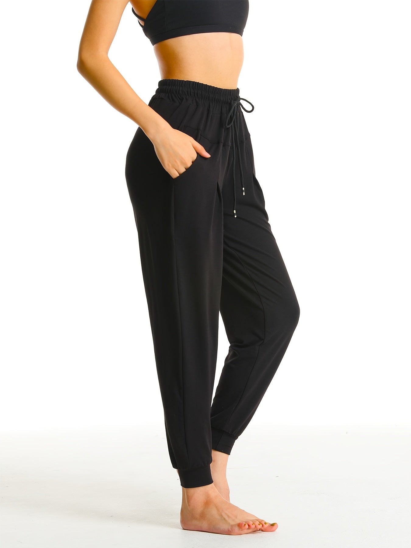 Women's Drawstring Sports Sweatpants for Active Lifestyle