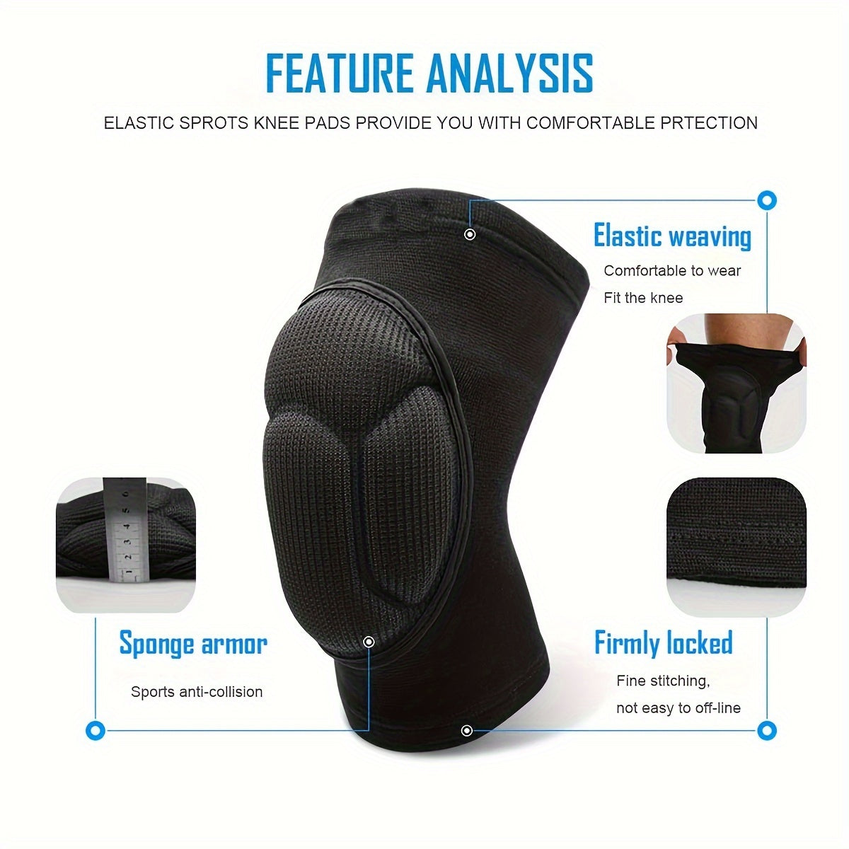 Protective Knee Pads Thick Sponge Guards