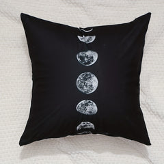 Planet Print Short Plush Throw Pillowcase Home Decor