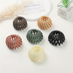 Plain Hair Clips Ponytail Buckle Daily Hair Accessories For Girls