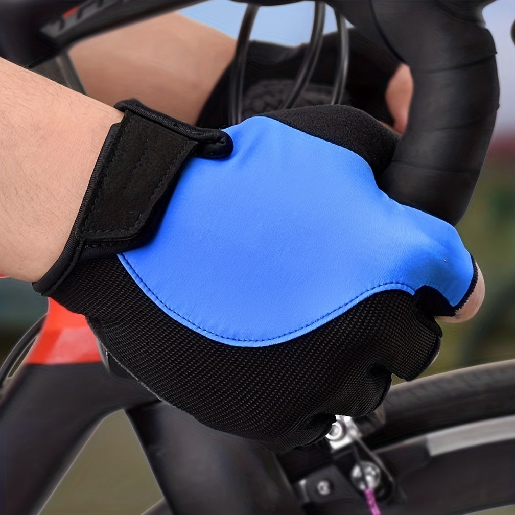 Fingerless Cycling Gloves with Anti Slip Pad Lightweight