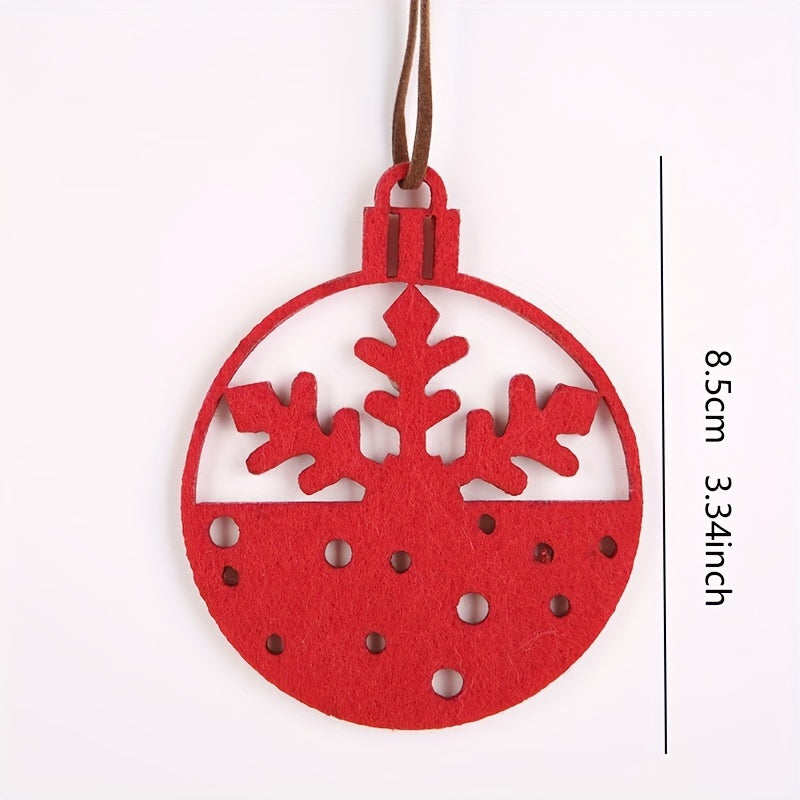 Christmas Gingerbread Man Felt Pendant DIY Decoration
