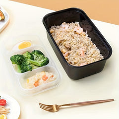 5pcs 33 8oz Lunch Box 2 Compartments Leak Proof Microwave Freezer Safe