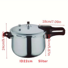 3L 5L Stainless Steel Pressure Cooker Canner Gas Induction Cooker Compatible