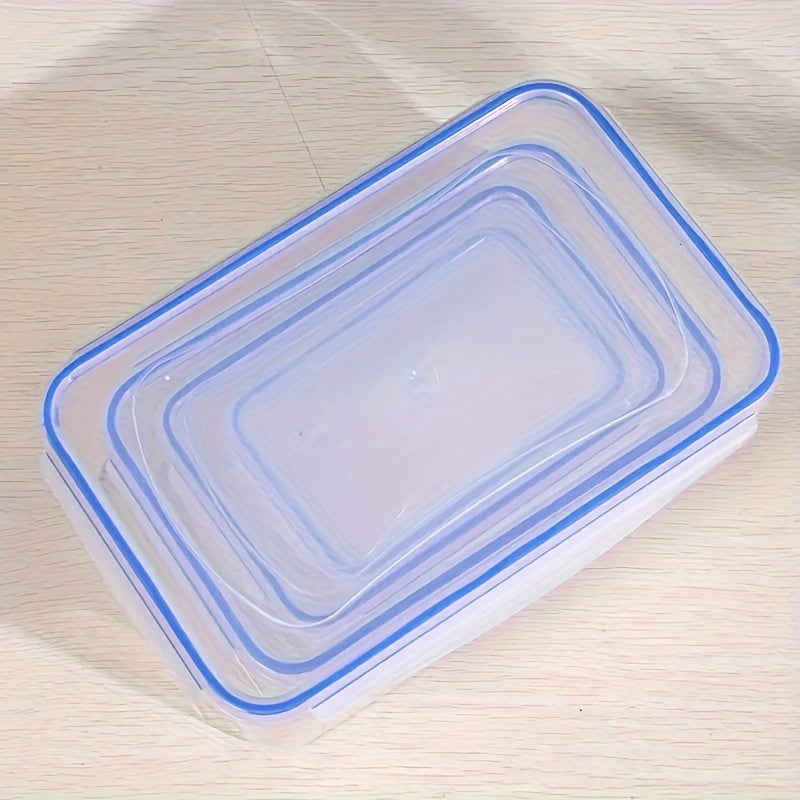 Clear Food Storage Box With Locking Lid for Bulk Food - 4pcs
