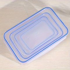 Clear Food Storage Box With Locking Lid for Bulk Food - 4pcs
