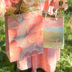 Flower Wrapping Bag With Handles for Florist DIY Birthday Wedding Party