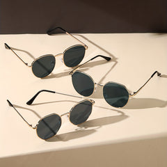 Retro Metal Sunglasses 90s UV400 Sun Shades Glasses