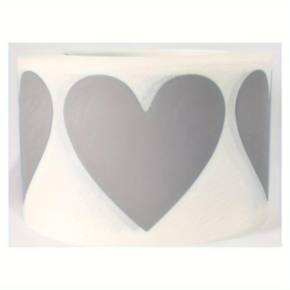 300pcs Heart Scratch Sticker Love Shape Label Birthday & Party Seal Sticker