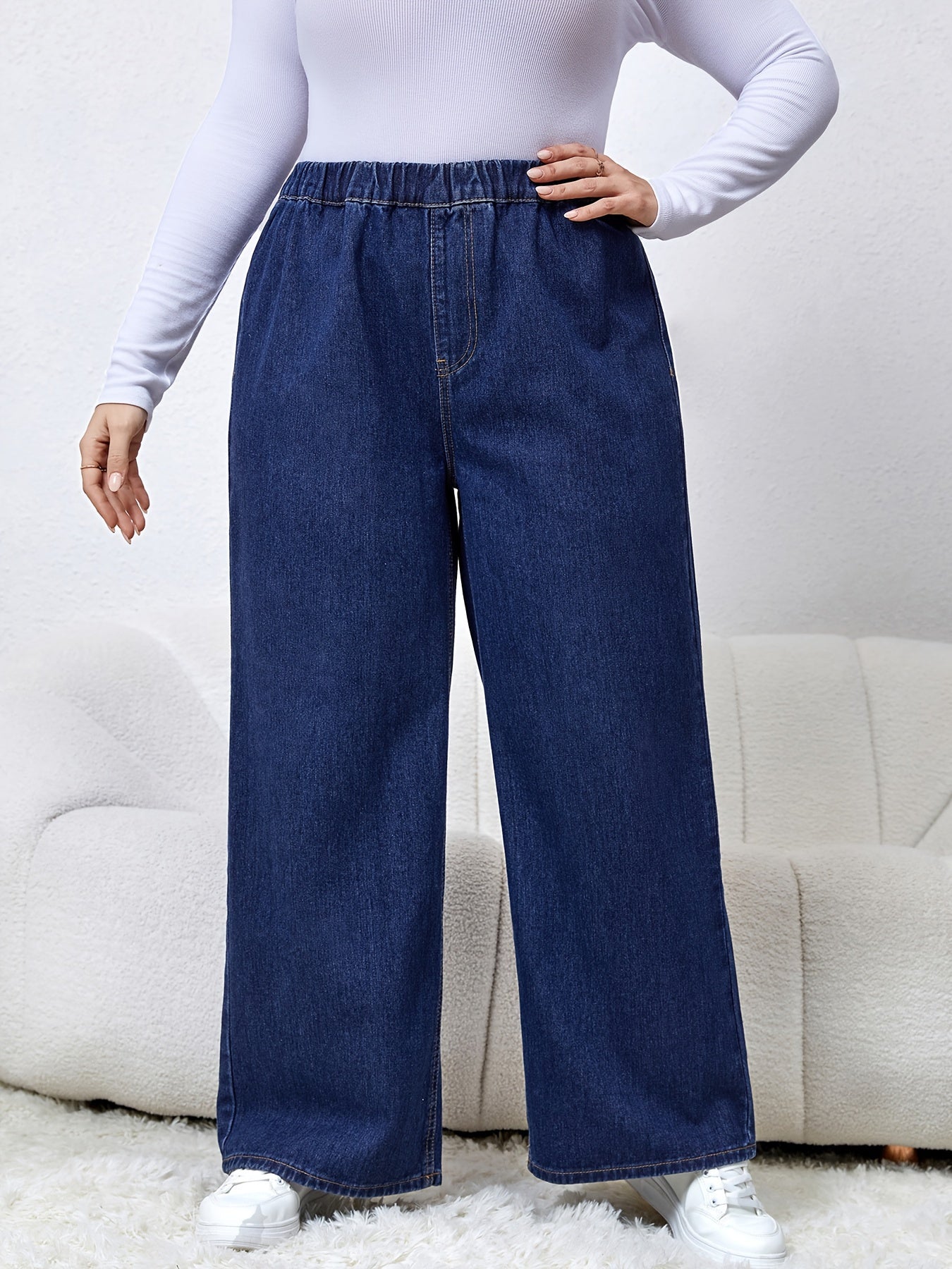 Women's High Rise Wide Leg Jeans
