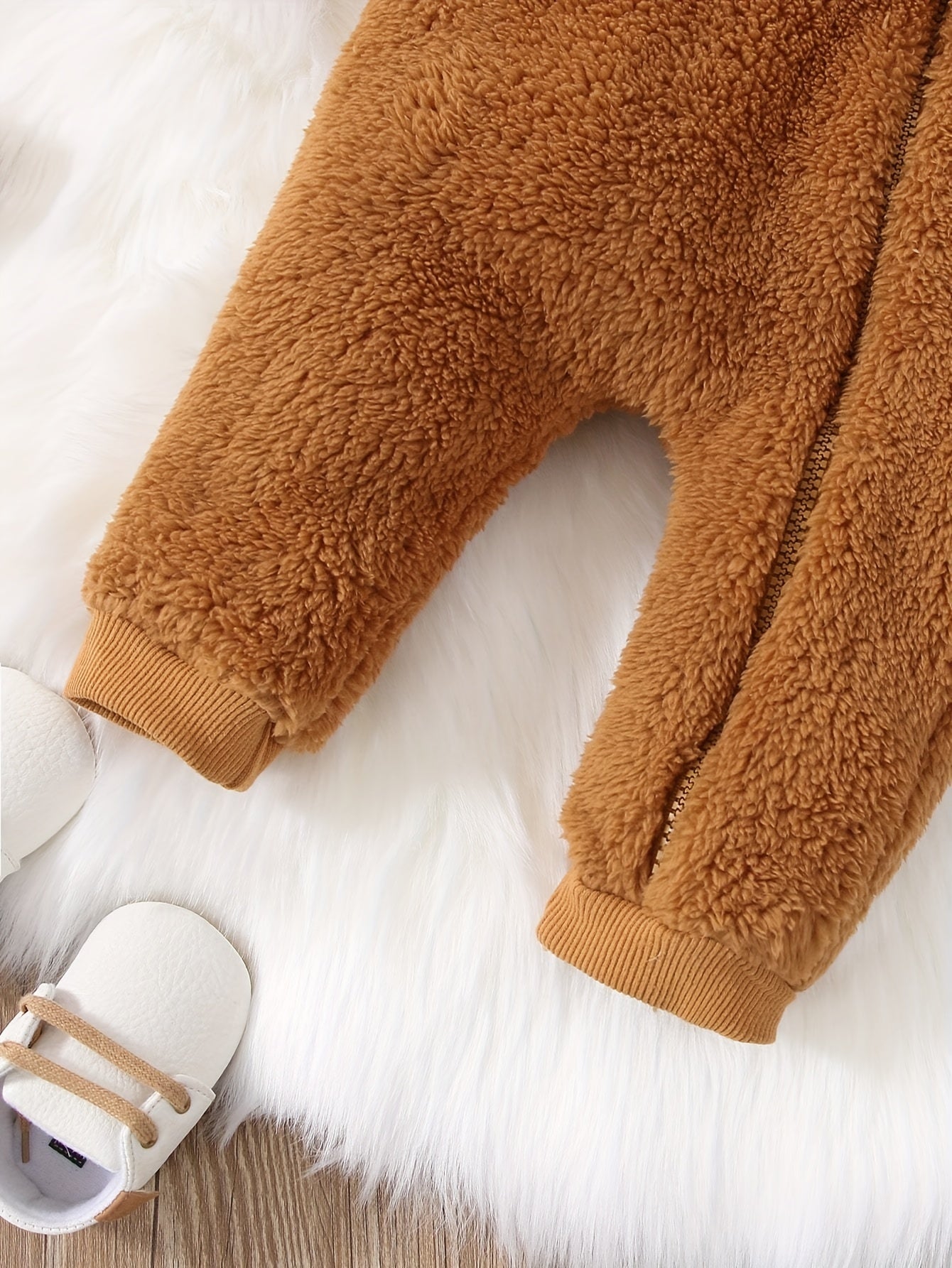 Baby Bear Hooded Jumpsuit Onesie Romper for Fall Winter