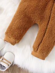 Baby Bear Hooded Jumpsuit Onesie Romper for Fall Winter