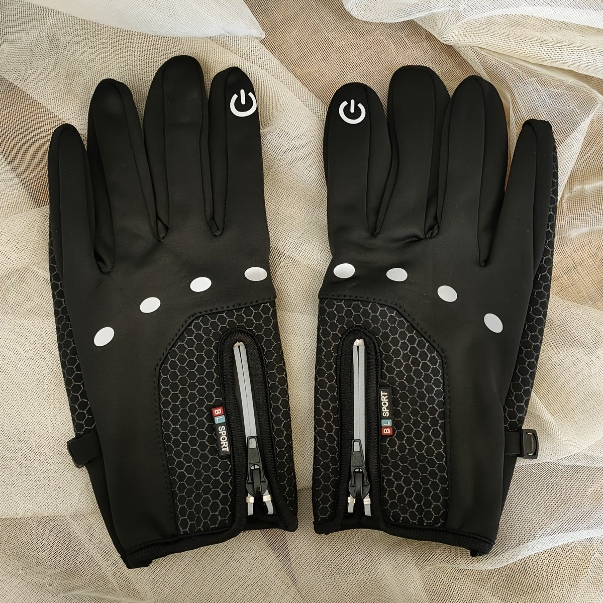 Winter Cycling Gloves Touch Screen Velvet Warm Waterproof Windproof Gloves