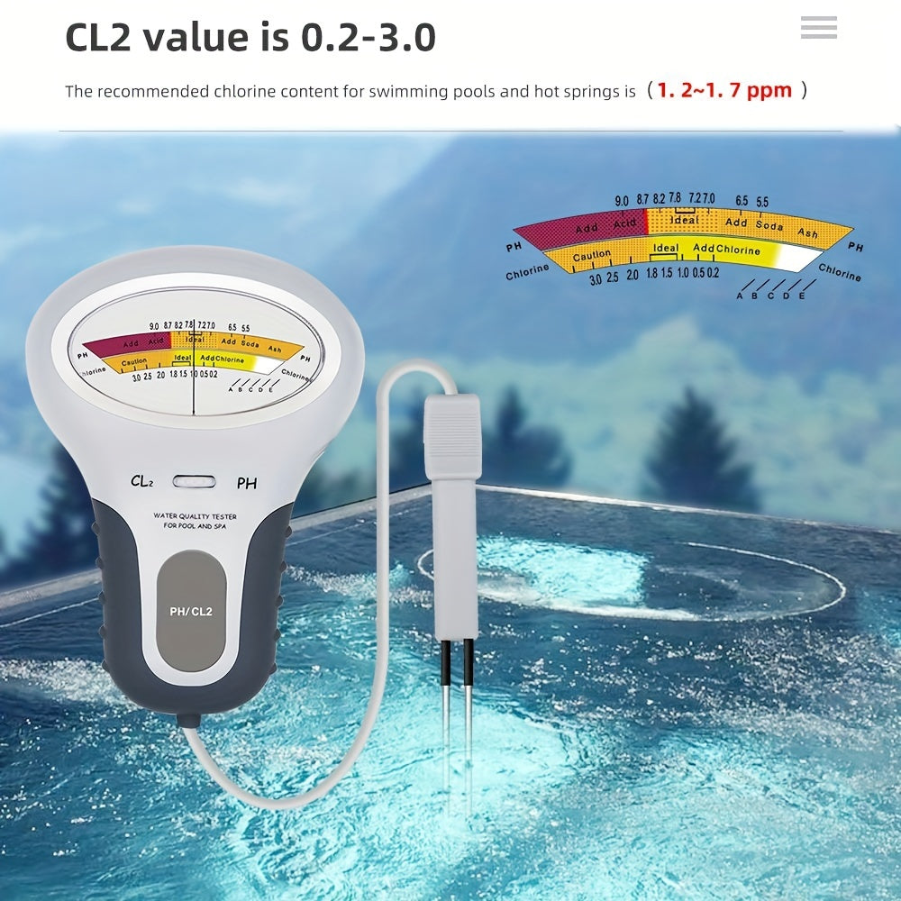 Chlorine Detector PC102 Swimming Pool PH Water Detection CL&PH Hot Spring