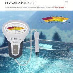 Chlorine Detector PC102 Swimming Pool PH Water Detection CL&PH Hot Spring