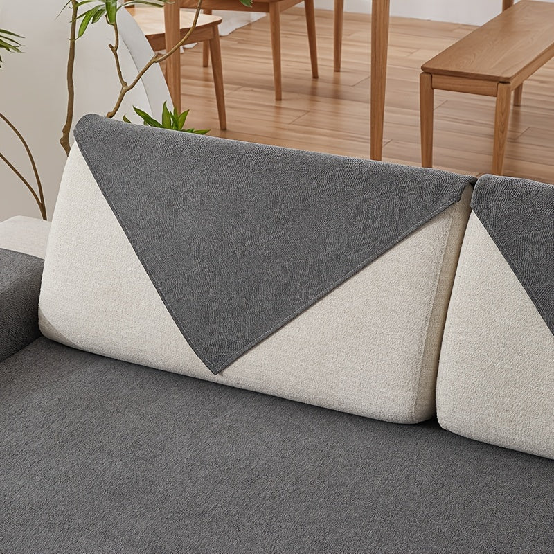 Solid Chenille Sofa Slipcover Non slip Sofa Cover Universal Furniture Protector