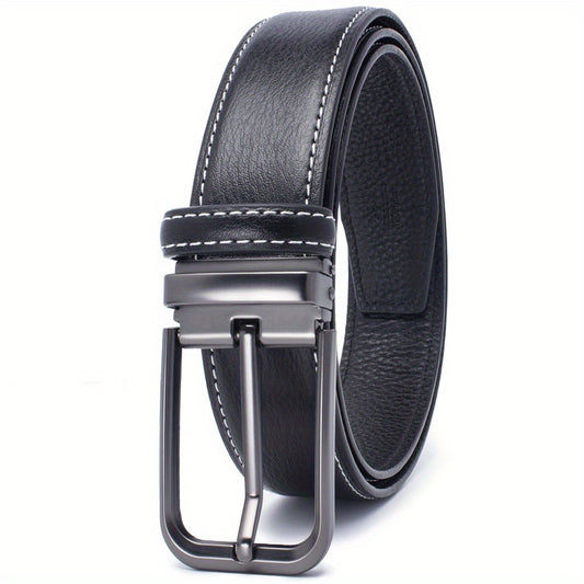 Men's Leather Belt - Classic Business Casual Belt
