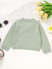 Baby Knitted Coat Toddler Girls Button Down Cardigan Top Outerwear