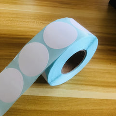 Thermal Label Sticker, Blank Adhesive Round Circel 25mm-50mm