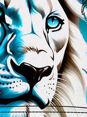 Men's Lion Graphic Hoodie 3D Print Loose Pullover