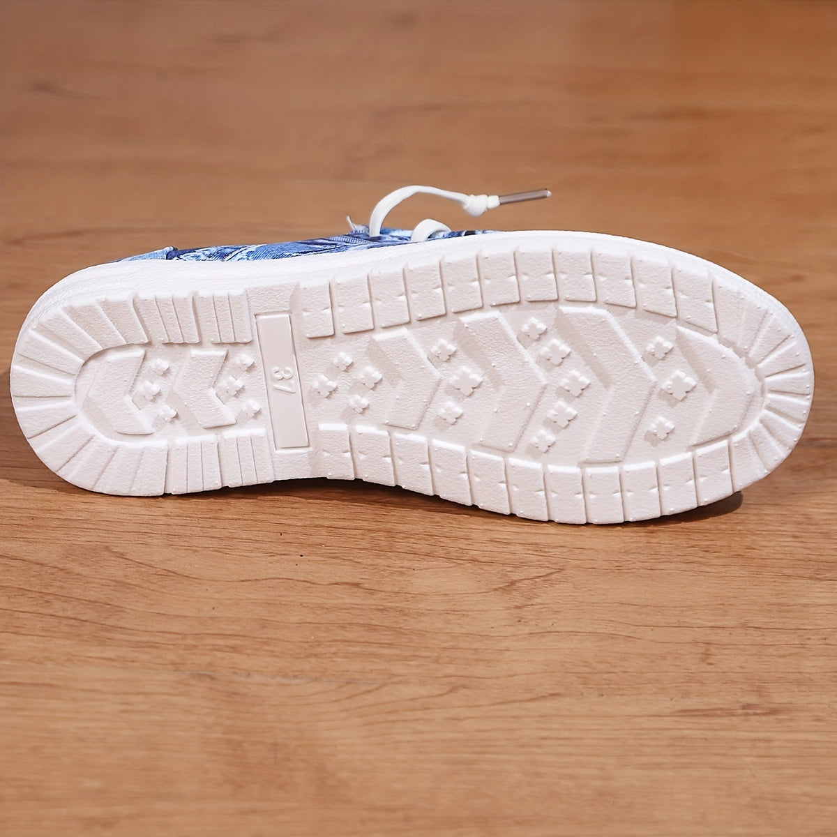 Ripped Denim Slip On Sneakers Lightweight Comfortable Shoes
