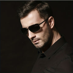 Men's Polarized Sunglasses Aluminium Metal Frame UV Protection