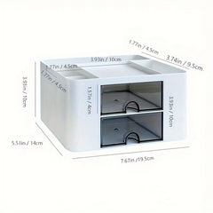 1pc Storage Box Cosmetic Organizer Jewelry Storage Box Desktop Organizer