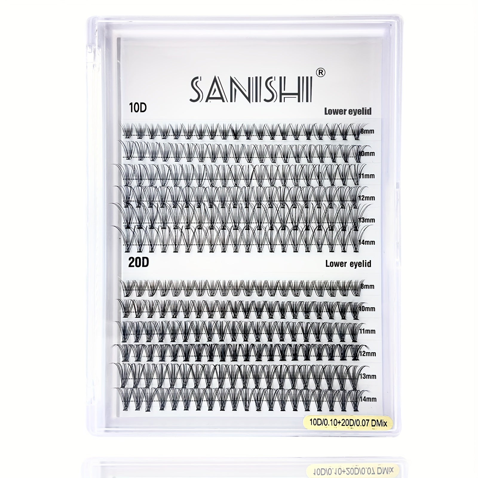 240pcs 40D 9 16mm D Curl Individual Lashes Cluster Lashes Extensions
