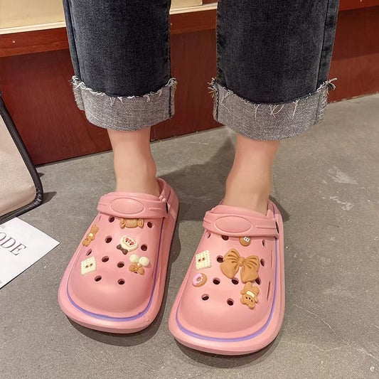 Women's Cartoon Clogs Hollow Out Non slip Slippers