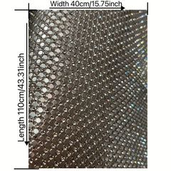 Hotfix Diamond Sticker Sheet Golden Hexagonal Dry