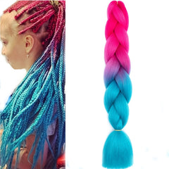 1pc 60-100g Jumbo Braiding Hair Ombre Extensions