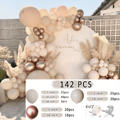 142pcs Rose Balloon Garland for Events