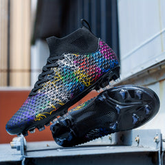 Professional High Top Anti Skid Soccer Cleats for Boys