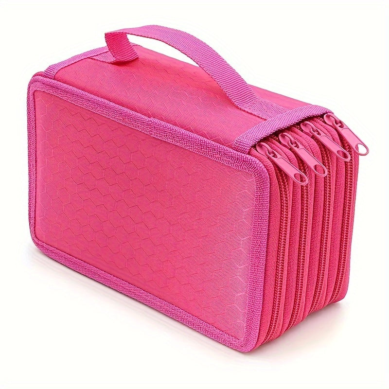 Students 4 Layers Pen Bags 72 Colors Sketching Lead Storage