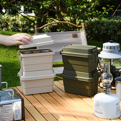 Solid Outdoor Camping Mini Storage Box Desktop Seasoning Bottle Storage Box