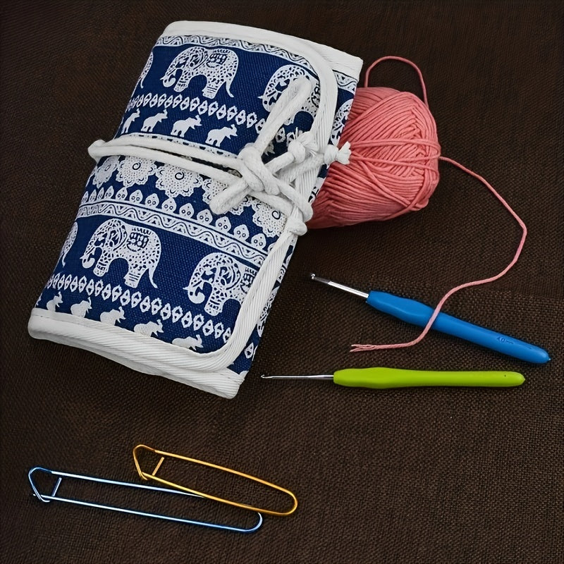 Crochet Storage Bag Empty Crochet Storage Box Roll Up Crochet Box