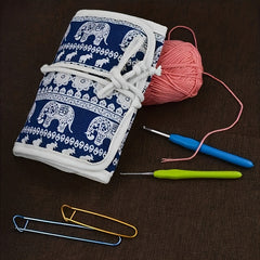 Crochet Storage Bag Empty Crochet Storage Box Roll Up Crochet Box