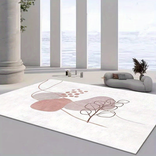 Modern Minimalist Area Rug Living Room Non-slip Soft Polyester Carpet