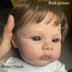 Adorable 17'' Soft Silicone Reborn Baby Doll with 3D Marble Texture Skin