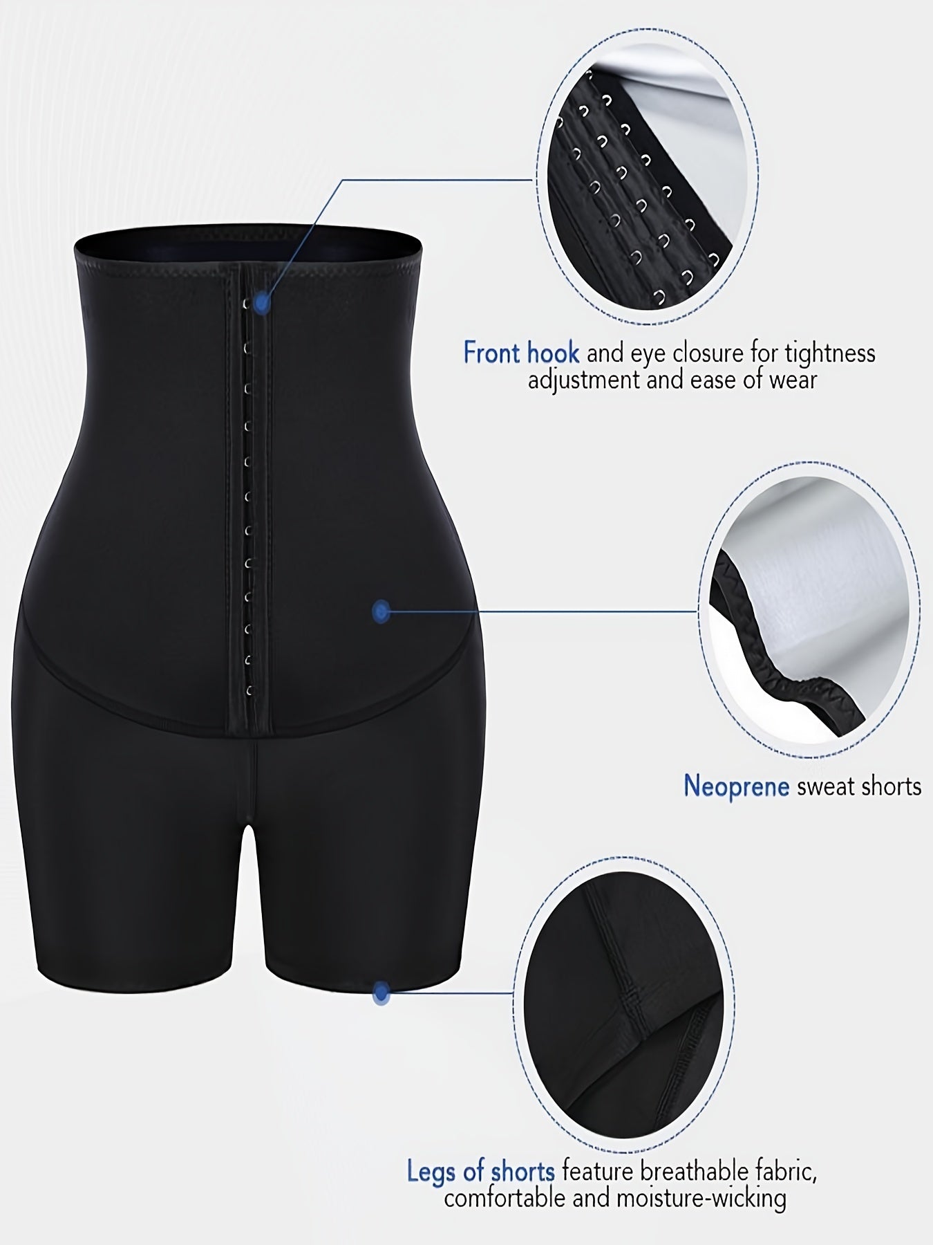 High Waist Butt Lifting Yoga Shorts with Tummy Control