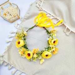 Bohemian Flower Crown Headpiece for Wedding Party