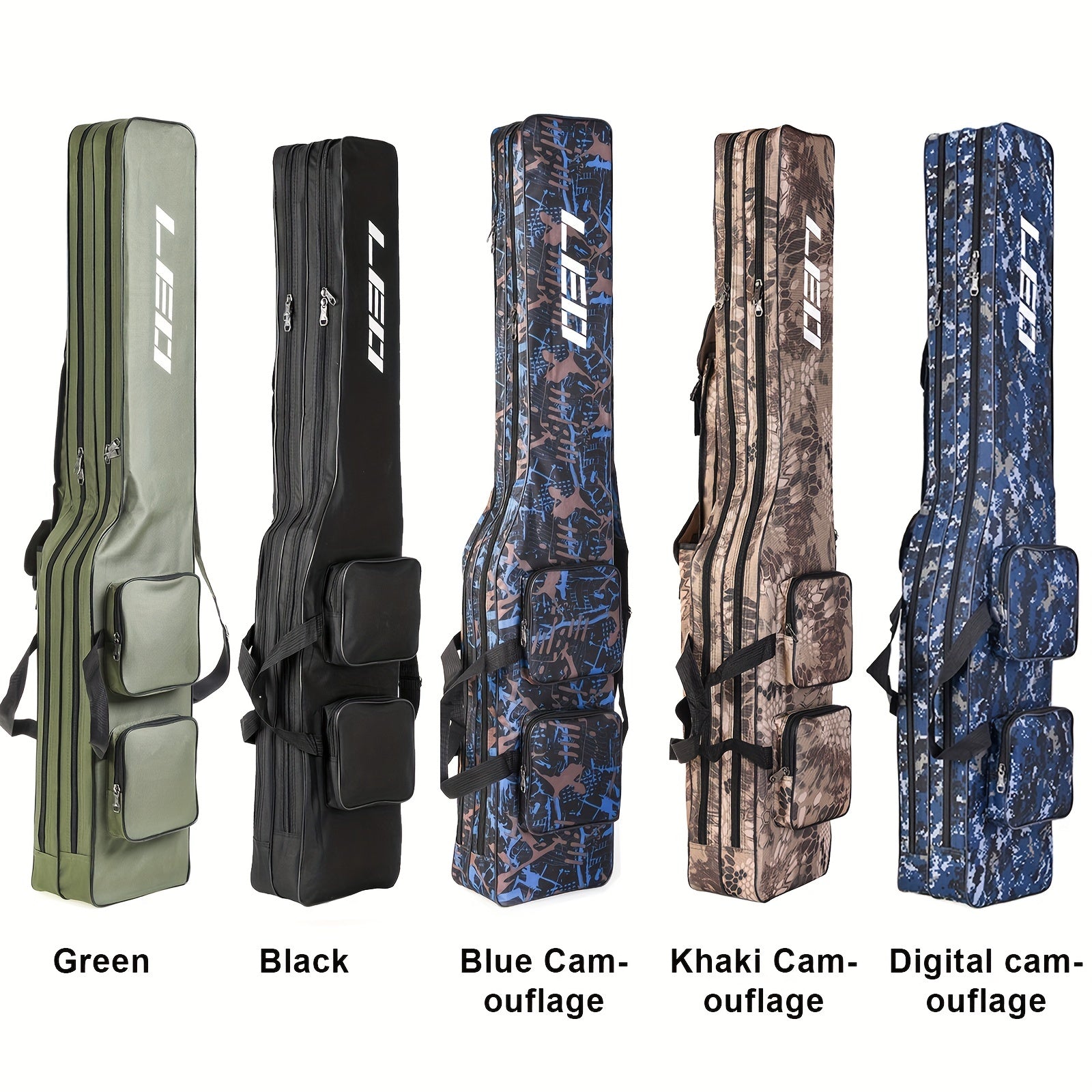 LEOFISHING Fishing Tackle Storage Bag 27ft Portable Rod Reel Organizer