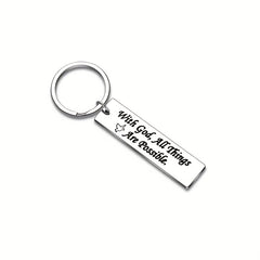 Faith Gift Keychain For Friends Birthday Graduation Gift