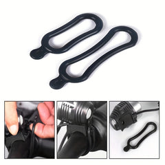 10pcs Silicone Straps for Bike Lights Long/Short Bands